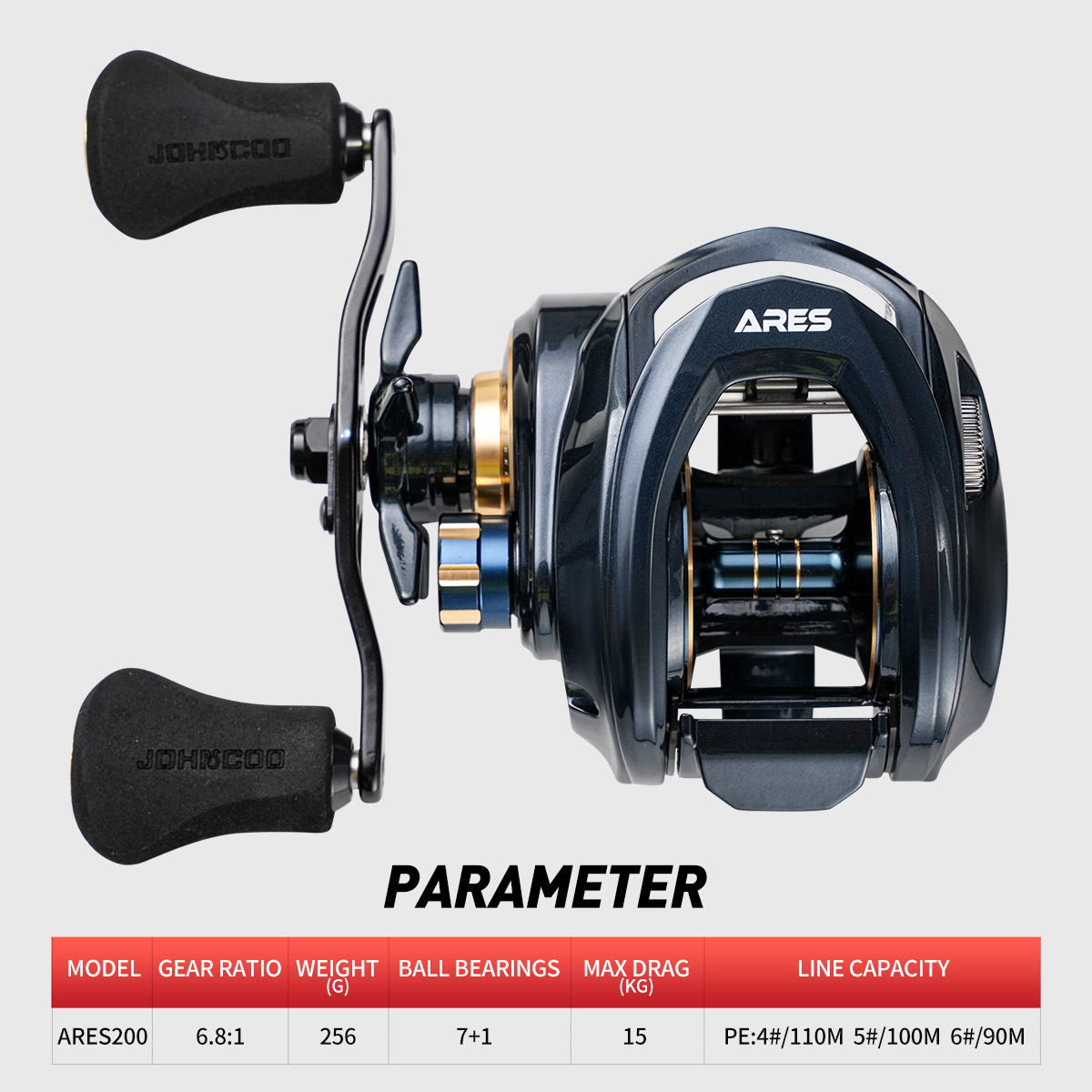 Gulungan pancing Baitcasting 1 - Abu Garcia Reel Max ulasan dan harga